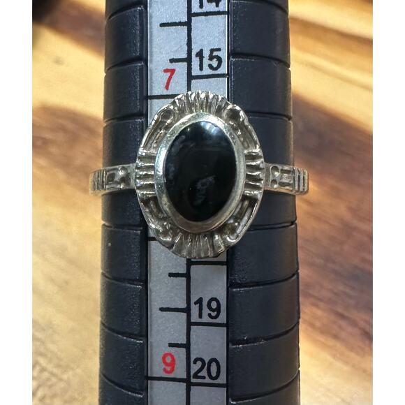 Navajo Sterling Silver Yazzie Ring Size 8 - Picture 1 of 4